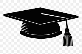  Black and White image of Graduation Cap with tassel